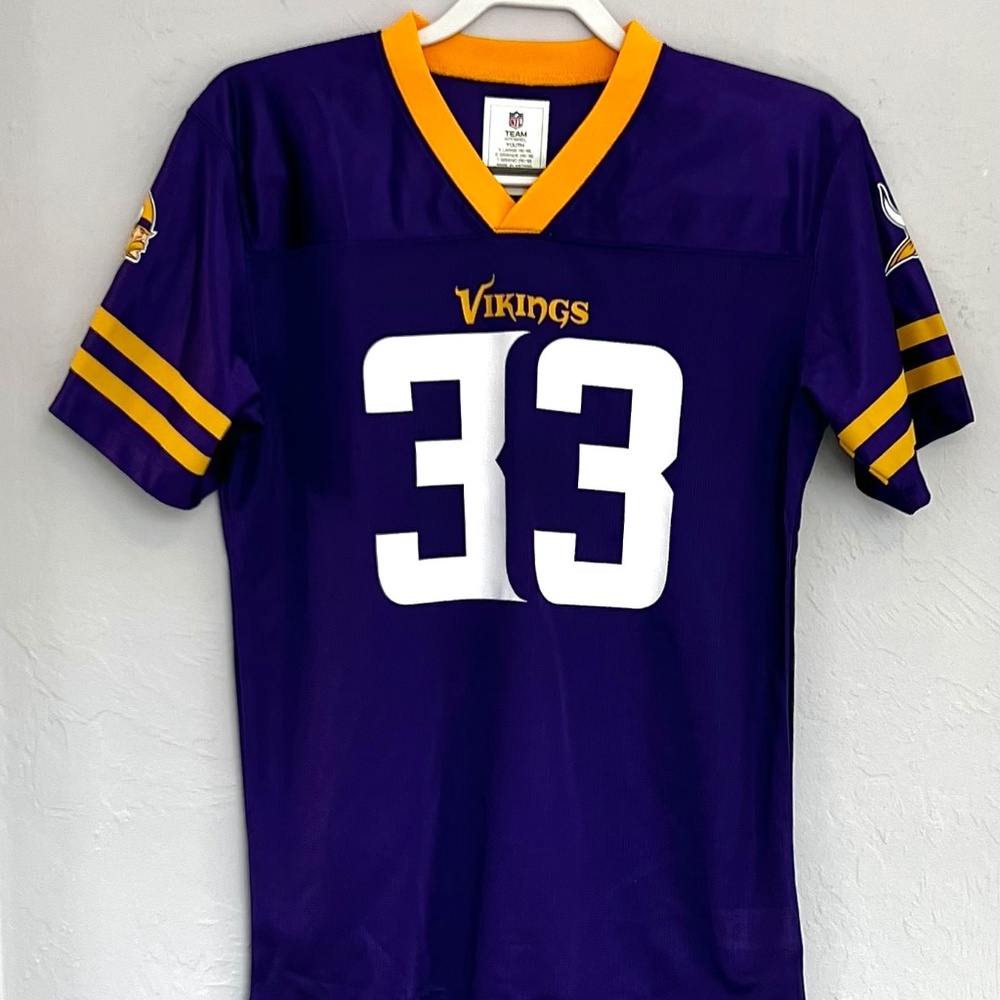NWOT, NFL, Vikings, Official Sports Jersey, Cook #33 [YOUTH]